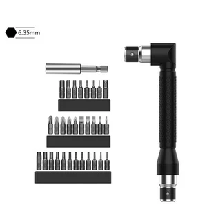 Ratchet / Hex Wrench Screwdriver Tips L Shape Right-Angled Tube Wrench Tool 1/4 - Picture 1 of 21