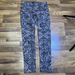 H&M Women's Floral Print Skinny Super Stretch Pants Size 12 NWT - Picture 1 of 5