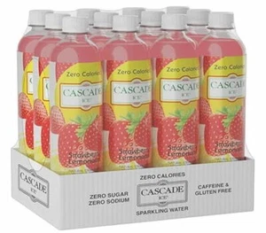 Cascade Ice Sparkling Water, Strawberry Lemonade, 17.2 Fl Oz( Pack of 12) - Picture 1 of 1