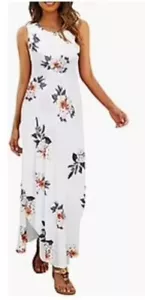 Hount Womens Casual Sleeveless Loose Maxi Pockets Summer Vacation Beach Size XXL - Picture 1 of 12