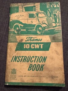 Original Ford Motor Company Thames 10cwt Van Instruction Book 1953 - 88 pages - Picture 1 of 12