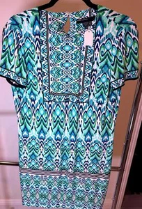 Maggy London Kleid mit buntem Druck - Größe 10 - Bild 1 von 3