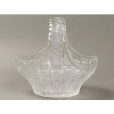 [Unused] Bohemian glass crystal vase basket flower arrangement fruit basket
