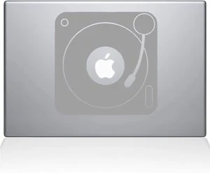 The Decal Guru Turn Table Decal Vinyl Sticker, Silver, 13" MacBook Pro - Silver - Picture 1 of 1