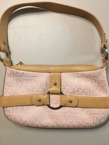 Charles David kleine rosa & hellbraune Handtasche brandneu - Bild 1 von 3