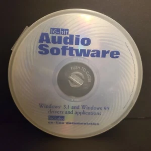 16-bit Audio Software CD-ROM Only For Windows 3.1 & Win95 VG Creative Technology - Picture 1 of 2
