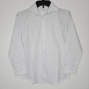 NWT Collection by Michael Strahan Boy's White/Navy Button Down Shirt Size 12 - Picture 1 of 8