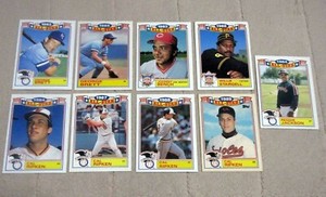 (9) 1984 - 1990 Topps Glossy All-Stars - Brett Bench Ripken Jackson Stargell