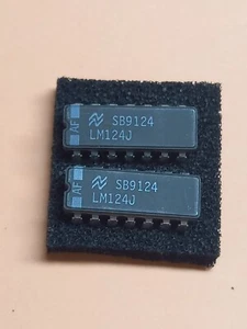2X LM124J LM124 Quad operationnel amplifiers DIP14 Old stock - Imagen 1 de 1