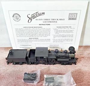 HO Bachmann SPECTRUM 81901 80-ton 3 truck SHAY w/ Box Instructions Tested Video - Picture 1 of 13