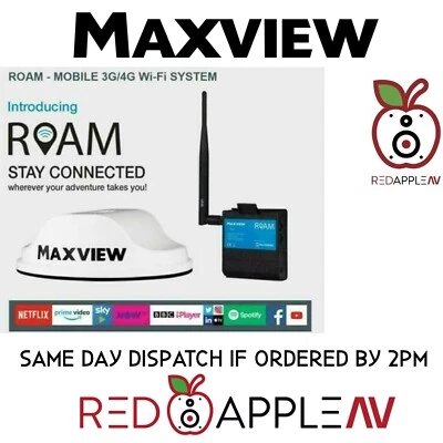 Maxview Roam Mobile 3G/4G Wi-Fi Internet On The Go Caravan, Motorhome, Smart TV  - Image 1 of 4
