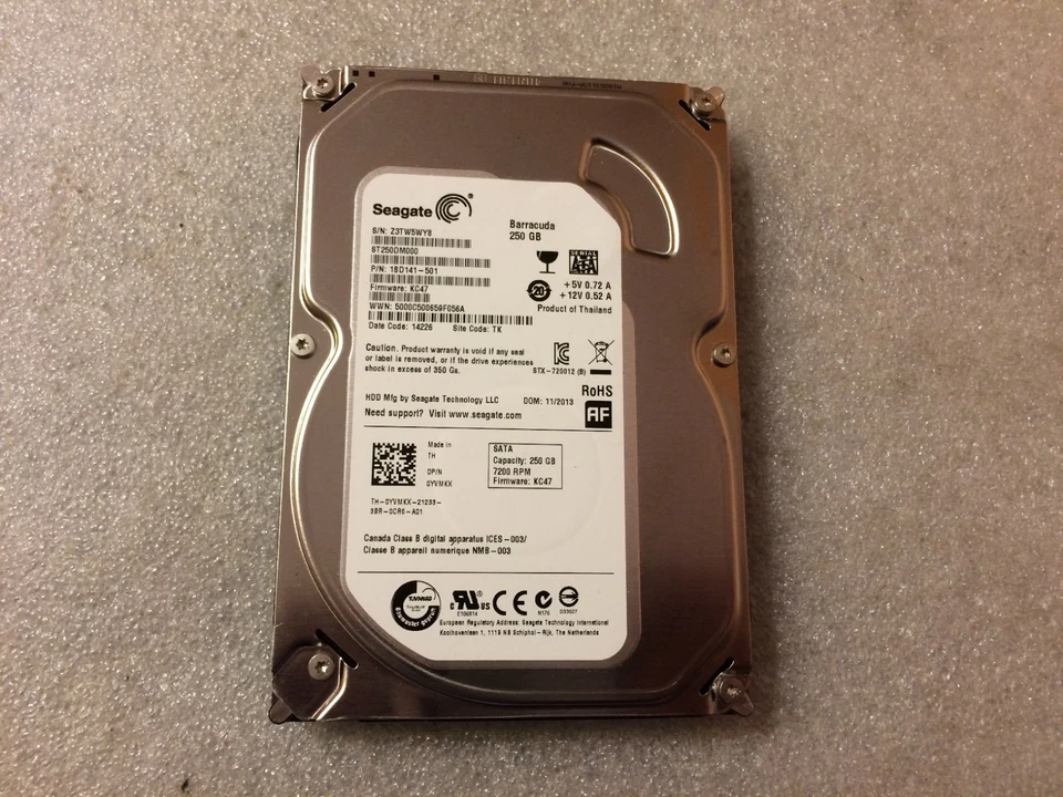 Hard disk Seagate Barracuda ST250DM000 7200.14 250GB 7200RPM SATA 6Gbps 16MB 3.5 - Immagine 1 di 1