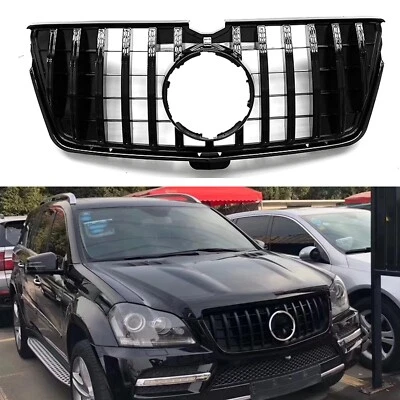 GT Style Front Bumper Grille For Mercedes Benz GL Class X164 2006-2012 Black Foto 1 de 4