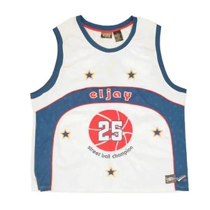 Eljay Throwback Classics Street Ball Champion White Blue Red Jersey Size XL - Picture 1 of 9