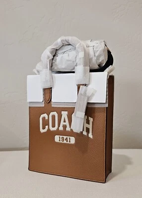 Coach Dylan Tote With Varsity - Silver/Light Saddle - Image 1 of 4