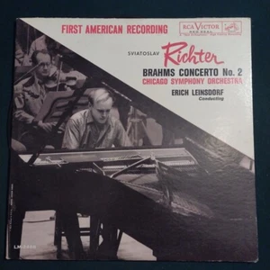 Brahms Konzert Nr. 2 - Sviatoslav Richter (Vinyl 12" LP 1960) RCA Victor LM-2466 - Bild 1 von 9