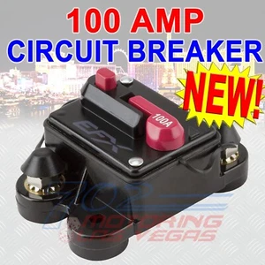 INTERRUPTOR DE CIRCUITO 100 AMP 12V REINICIO COCHE AUDIO ESTÉREO MARINO 100A CB100 SCOSCHE NUEVO - Imagen 1 de 2