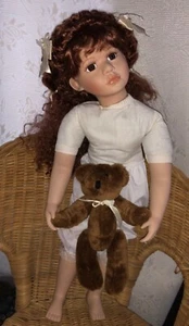 Orchidee Puppe, "Cornelia“ Limit Auflage, 55 cm m. Zopfganz  - Bild 1 von 7