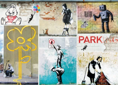 Rompecabezas de 1000 piezas Eurographics Street Art de Banksy Foto 1 de 2