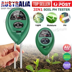 3 in 1 Soil PH Tester Water Moisture Test Meter Kit For Garden Plant Testing OZ - Picture 1 of 9