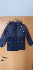 Neuwertig*Playtech Name It*Jacke Jungen Gr. 140*Winterjacke*Parka*grau Blau*Fell - Bild 1 von 8