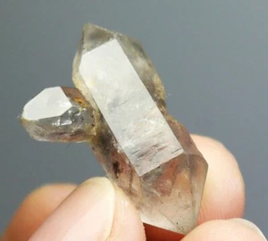 NATURAL Unique Skeletal Elestial Quartz Crystal Stone Point Mineral Specimen - Picture 1 of 20