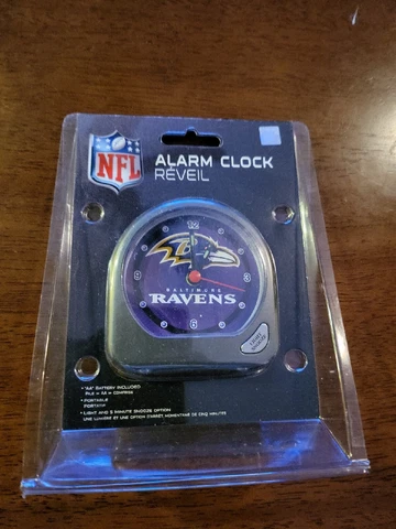 Officially Licensed NFL Baltimore Ravens Alarm Clock Cover