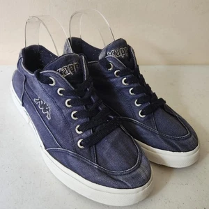 Zapatillas Kappa Vintage Azul Lona Usadas Estado Reino Unido Talla 7 EUR 40 - Imagen 1 de 8