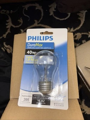 Philips DuraMax 40W Clear Ceiling Fan A15 Light Bulb 1 Bulb - Image 1 of 3