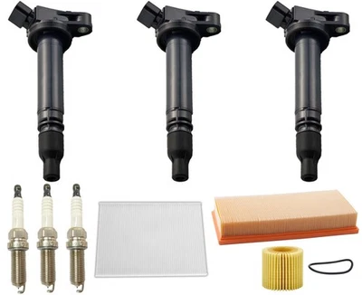 Direct Ignition Coil & Spark Plugs Tune Up Kit For Scion IQ 1.3L 2012-2015 - Image 1 of 4