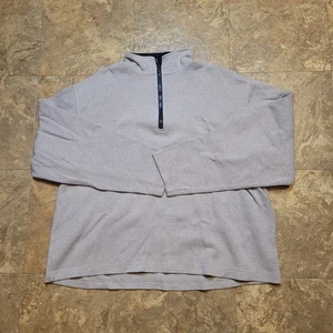 Orvis Sweater Mens XL Beige 1/4 Zip Long Sleeve Pullover Mock Neck Pocket - Picture 1 of 7