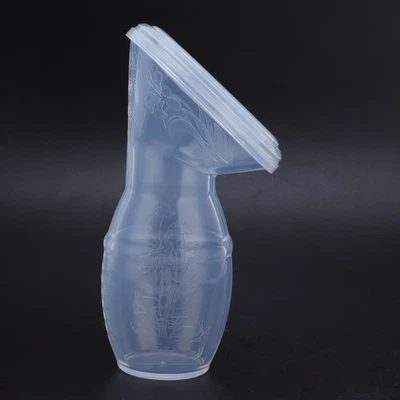 New Fashion Food Grade Silicone Manual Breastfeeding Nursing Pump Bottle Collect - Image 1 of 4