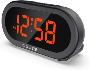 OCUBE Sveglia Digitale, Orologio da Comodino con 5 Suoni di Sveglia Opzionali, 0-100% - Foto 1 di 6