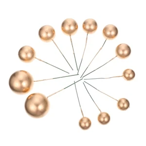 12 Pcs Cake Decorating Add- Round Ball Topppers Cupcake Ornament - Picture 1 of 12