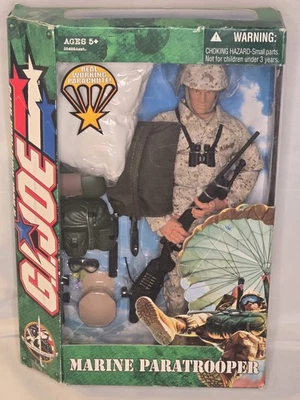 Hasbro G.I. 2004 JOE MARINE PARACAIDISTA REAL FUNCIONANDO PARACAÍDAS 12 EN FIGURA NUEVO EN PAQUETE Foto 1 de 4