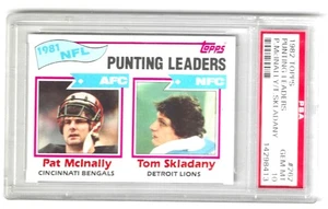 1982 Topps Punting Leaders Mclnally #262 Graded Card PSA 10 gem mint pop 7 - Picture 1 of 3
