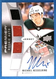 2023-24 Upper Deck Premier Michael Kesselring Rookie Auto Quad Jersey 61/99 (RC) - Picture 1 of 2