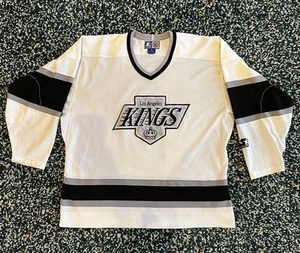 Vintage 90s Starter Los Angeles LA Kings NHL Hockey Jersey Home White Size XL - Picture 1 of 8