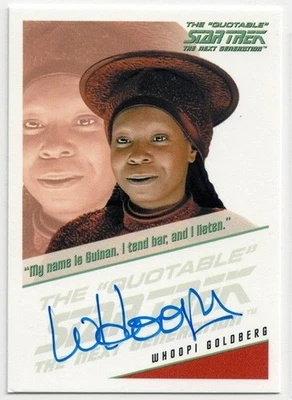 Women of Star Trek A&I - Whoopi Goldberg as Guinan - Quotable TNG Auto - Image 1 of 2