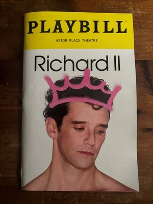 Richard II Off Broadway Playbill Michael Urie Lux Pascal - Image 1 of 4