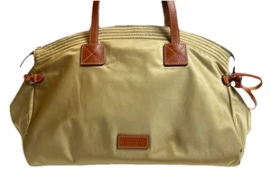 Bolso de Lona Grande de Viaje DOONEY & BOURKE Caqui Nylon Cuero Borde - Imagen 1 de 16