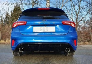 Duplex Scarico Sportivo Ford Focus 4 ST-Line Per Rieger-Heckeinsatz Ogni 100Mm - Foto 1 di 8