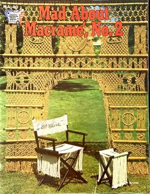 Boho Classics #2 MAD for MACRAME 20 Project Patterns, Instructions Vtg 16p Book - Image 1 of 4