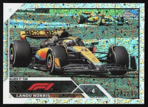 Lando Norris 224/299 - MINI DIAMOND REFRACTOR - 28 - 2023 Topps Chrome F1 - Picture 1 of 3