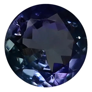 0.41 ct AAA Excellent Round Shape (5 x 5 mm) Bluish Violet Tanzanite Gemstone - Picture 1 of 1