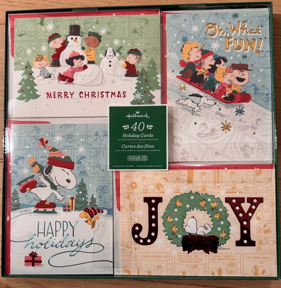 Hallmark Traditional Holiday Card Assortment, 40 Pack With Envelope Peanuts - Image 1 of 2