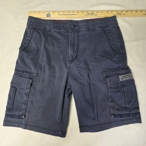 Pantalones Cortos de Carga Unionbay Para Hombre 36 Azul Marino Patinador Y2k Grunge Exterior Senderismo Frente Plano - Imagen 1 de 8