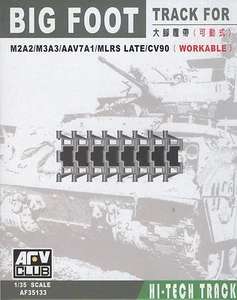 Pista TRABAJABLE AFV Club 1/35 AF-35133 pie grande para M2A2/M3A3/AAV7A1/MLRS/CV90 - Imagen 1 de 2