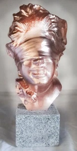 Scultura DEA BENDATA stampata in 3D-idea regalo porta fortuna - statua busto - Picture 1 of 5