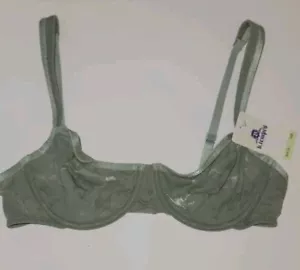 Sujetador con aros b.tempt'd by Wacoal 951268 Shadow Scene 34B NUEVO verde #B121 - Imagen 1 de 3